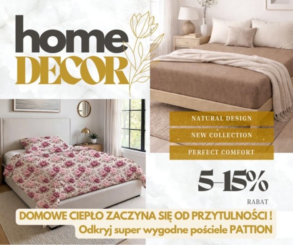 PROMOCJA NA MARKĘ PATION – PRZYTULNA POŚCIEL I KOCYKI DLA MILUSIŃSKICH
