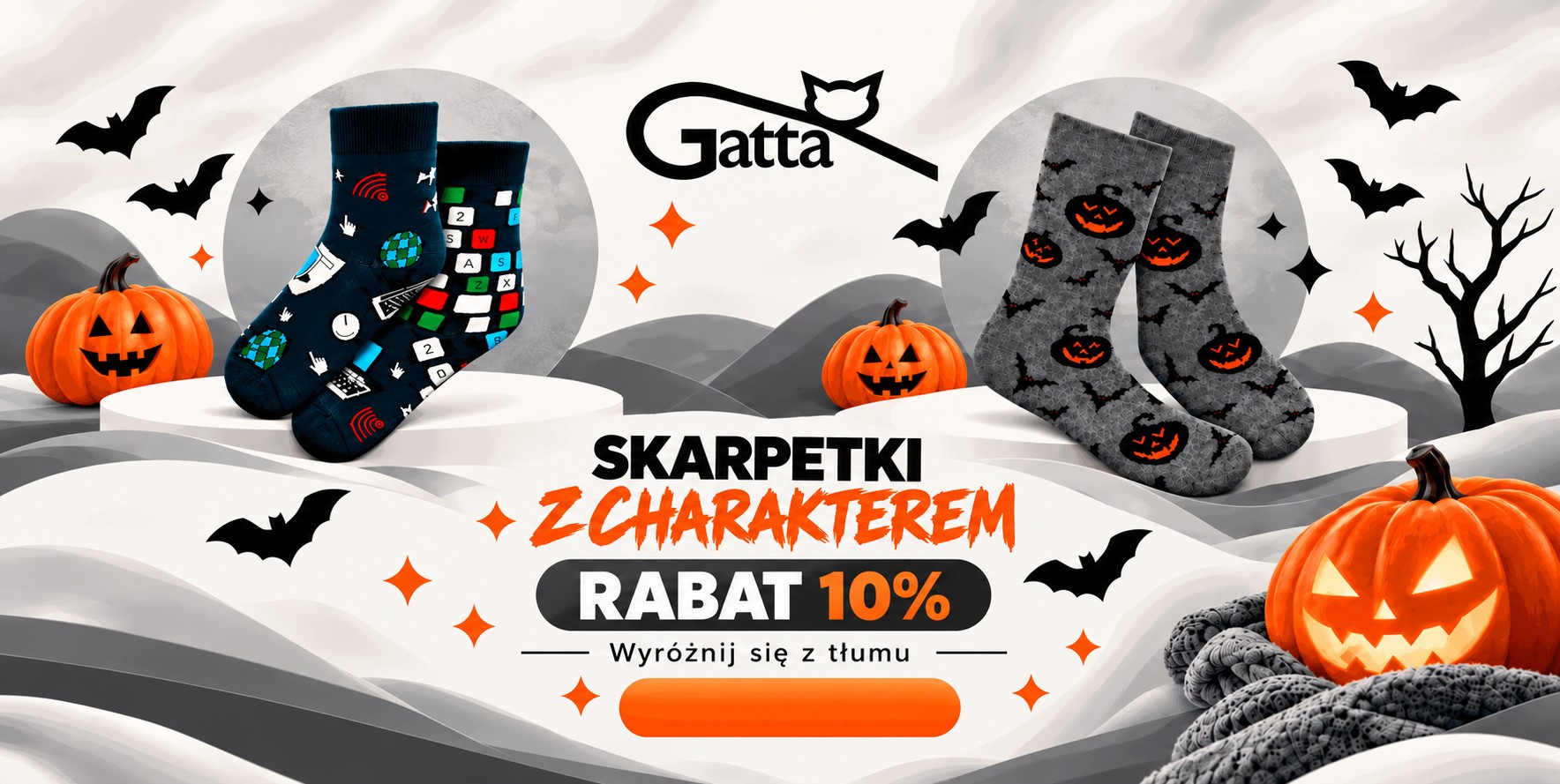 PROMOCJA NA WYBRANE SKARPETKI DAMSKIE, MĘSKIE DOSTAWA 1 DZIEŃ - GATTA